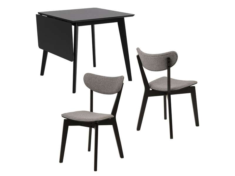 HARLAN Stół 80/120x80 i 2 krzesła
