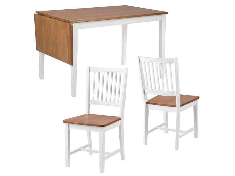 BODEN Stół 120/160x75 i 4 krzesła