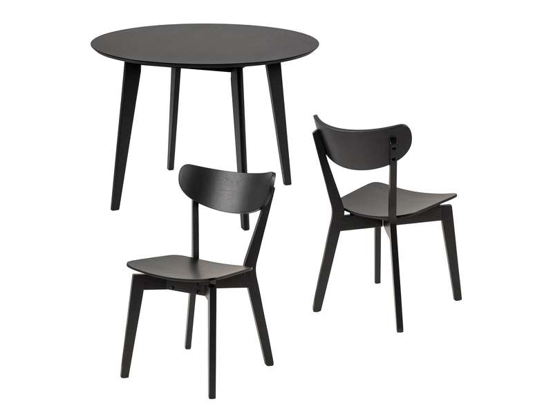 HARLAN Stół okrągły FI105 i 4 krzesła